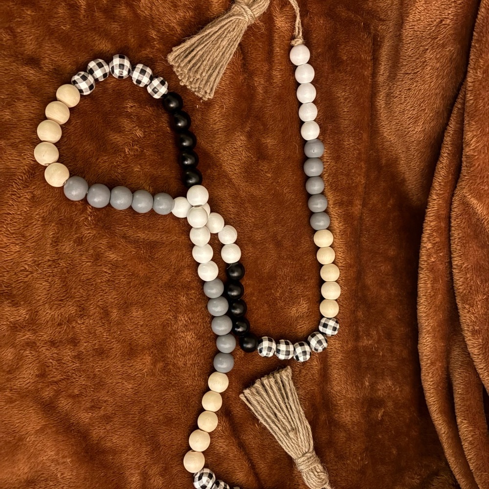 Beaded Garland with Tassels